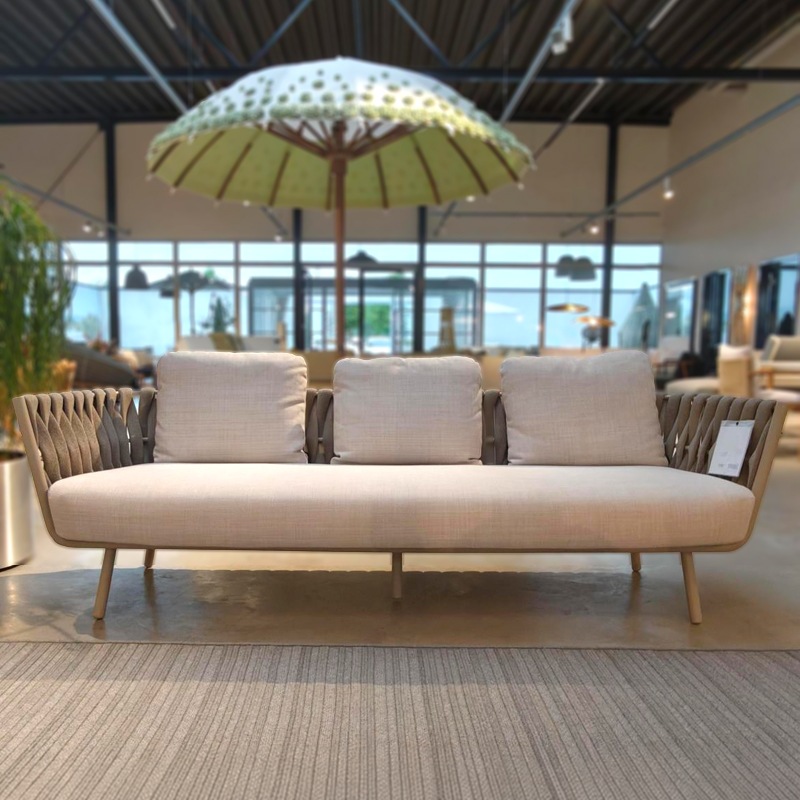 Tribù TOSCA 3-Sitzer Sofa, Linen/ Linen Oyster