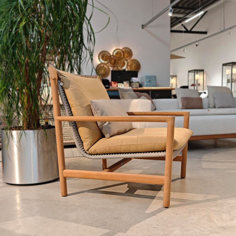 Tribù AMANU Clubsessel inkl. Polster, Sunbrella Ochre
