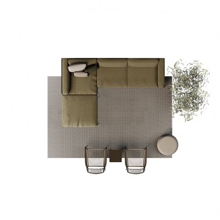 Schutzhülle für NATAL ALU SOFA Kombination 1