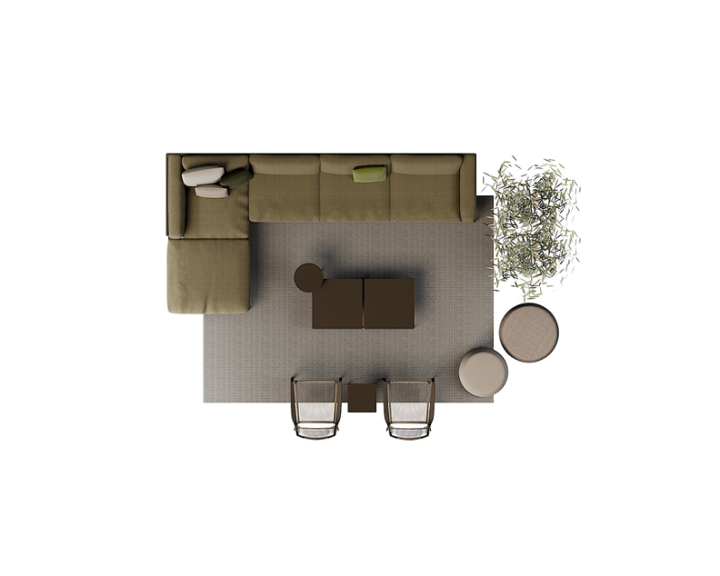 Schutzhülle für NATAL ALU SOFA Kombination 2