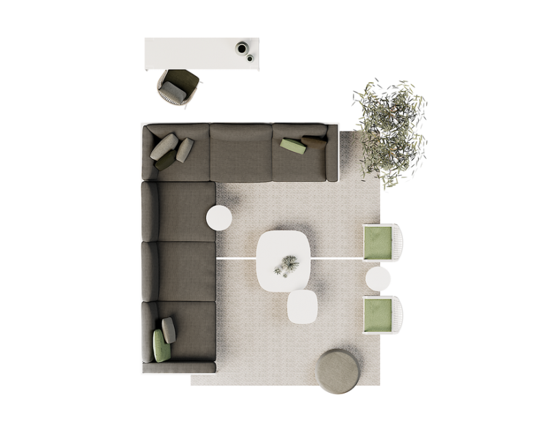 Schutzhülle für NATAL ALU SOFA Kombination 3